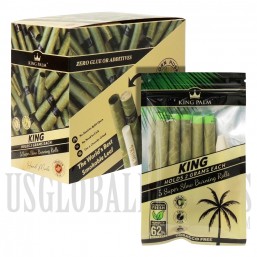 KP-132 King Palms All Natural Hand Rolled Leaf | 5 King Rolls | 15 Pouches Per Display Box