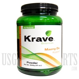 Krave Botanicals. Premium Quality Kratom. Maeng Da. 500g - 17 oz