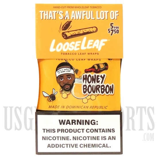 LL-101 Loose Leaf | Tobacco Leaf Wraps | 8 - 5 Packs | 40 Leaf Wraps | 2 Flavor Choices