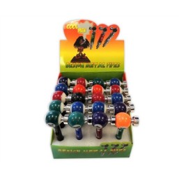 MP-0097 Pool Ball + Color + Display Box metal hand pipes 20pcs