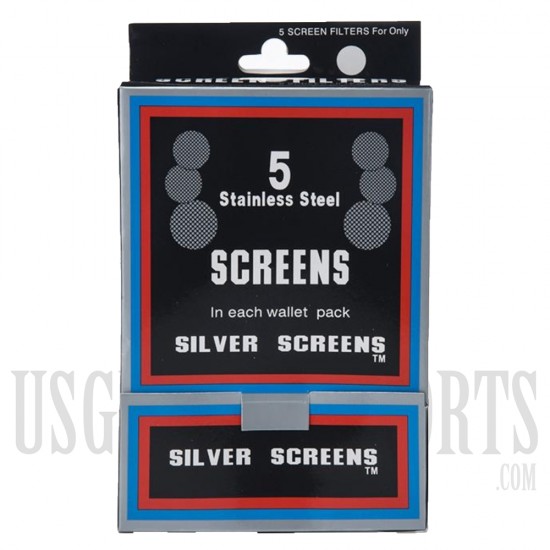 MTS-1 Stainless Steel Screens | Silver (100ct)