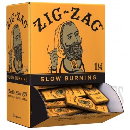 PZZ-16 Zig-Zag Slow Burning | 1 1/4 Size | 48 Booklets of 32 Leaves Each