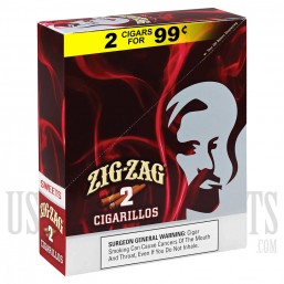 PZZ-19 Zig Zag Cigarillos | 15 Pouches - 2 Cigars Each | Sweets