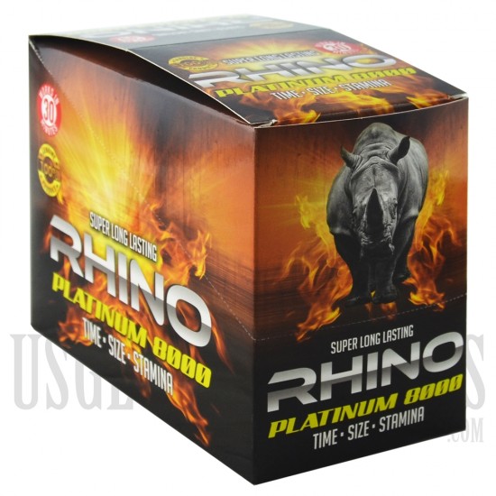 SS-34 Rhino Platinum 8000 Sex Pills. 20 Pills