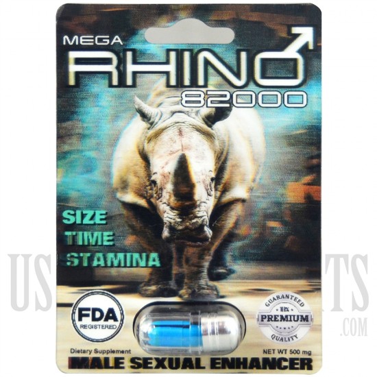 SS-59 Mega Rhino - 82000 - 24ct 500mg Each Pill. FDA Registered