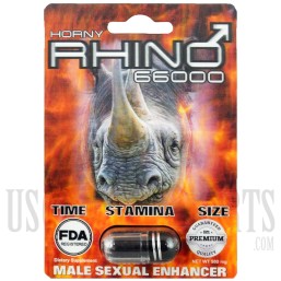 SS-63 Horny Rhino 66000 - 24ct 500mg Each Pill. FDA Registered