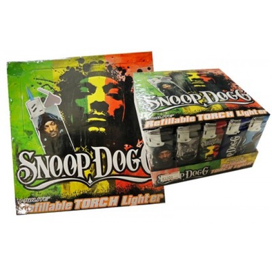 T-117 Snoop Dogg Refillable Torch Lighters Display