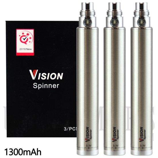 VPB-10 Vision Spinner Battery 1300mAh 3 Pack. 4 Color Choices