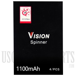 VPB-11 Vision Spinner Battery 1100mAh 4 Pack. 3 Color Choices