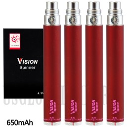 VPB-13 Vision Spinner Battery 650 mAh 4 Pack. 3 Color Choices