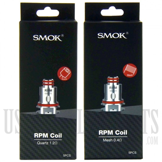 SMOK RPM Coils. 5 Pack, 2 Resistances Choices