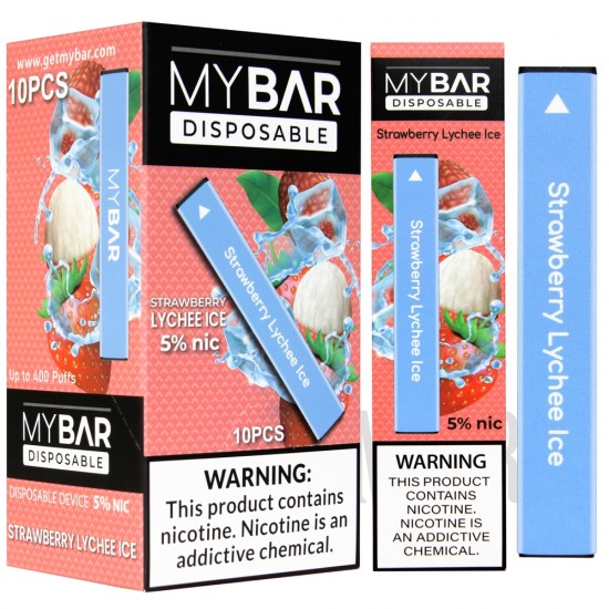 My Bar Disposable Device | 1.3ml | 5% Salt Nic | 10 Pack | 400 Puffs | Many Flavor Options