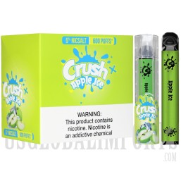 Crush + Disposable Device | 2ml | 5% Salt Nic | 10 Pack | 600 Puffs | Many Flavor Options