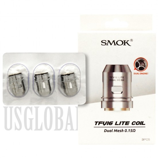 SMOK TFV16 Lite Coil Replacement Coils | Duall Mesh 0.15ohm | 3 Pieces
