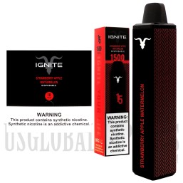 5.1mL Ignite V15 Disposables Device | 5% Salt Nic | 10 Pack | 1500 Puffs | Many Flavor Options