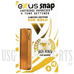 VPEN-7584 Exxus Snap Limited Edition | VV Variable Voltage Cartridge Vaporizer | Jack Herer Cup Winner | 24K Gold