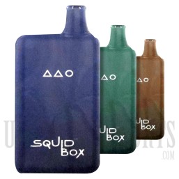 Squid Box Disposable Mesh Coil Rechargeable Device | 4500 Puffs | 12ML | 5% | 6 Pack | Many Flavor Options