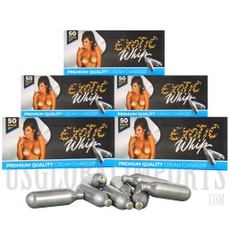 Exotic Whip Steel Cream Chargers. 12 Boxes, 50pcs each box
