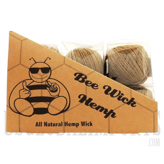 WICK-07 Bee Wick Organic Wick | 420FT | 1mm Thick | Individual or 12 Pack Display