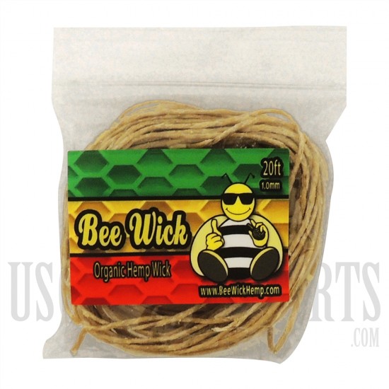 WICK-09 Bee Wick Organic Wick | 20FT | 1mm Thick | 60 Count