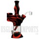 9" Soldier 2 in 1 Silicone Water Pipe & Nector Collector by Waxmaid. Assorted Colors