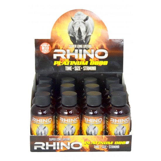 ss-30 2oz Rhino Platinum 8000 Sexual Enhancement Drink. 12pcs